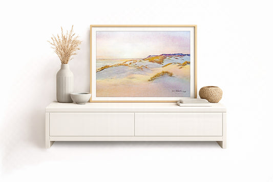 Amrum - Abendstimmung – Kunstdruck von Gero Klemke