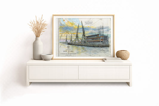 Cuxhavener Steubenhöft – Kunstdruck von Gero Klemke