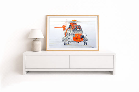50 Jahre Sea King MFG 5 IV – Kunstdruck von Gero Klemke