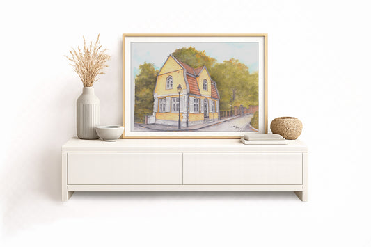 Gärtnerhaus Cuxhaven – Kunstdruck von Gero Klemke