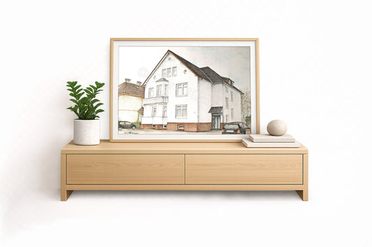 Haus Genrich Cuxhaven – Kunstdruck von Gero Klemke