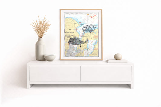 Sea King & NH90 Kieler Förde – Kunstdruck von Gero Klemke