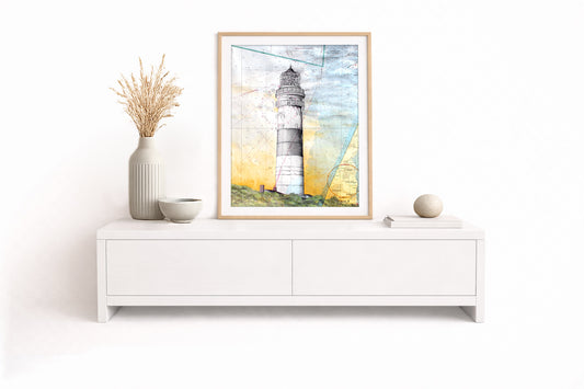 Leuchtturm Kampen Sylt – Kunstdruck von Gero Klemke