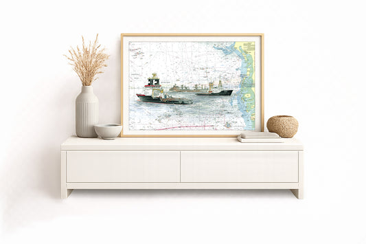 Pallas mit Oceanic und Nordic – Kunstdruck von Gero Klemke