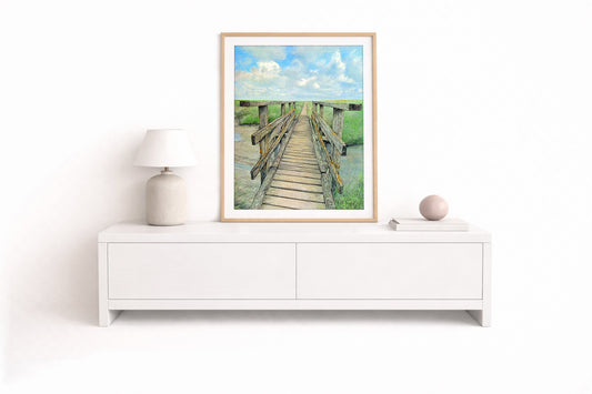 Sielbrücke – Kunstdruck von Gero Klemke