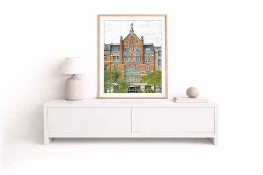 Zippelhaus Hamburg – Kunstdruck von Gero Klemke