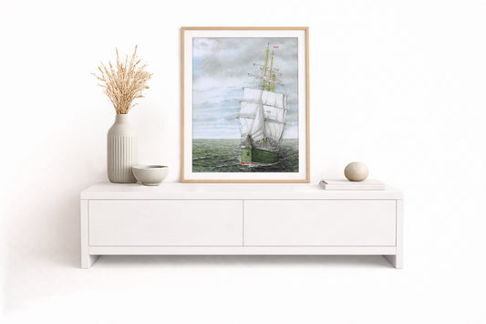 Alexander von Humboldt – Kunstdruck von Gero Klemke