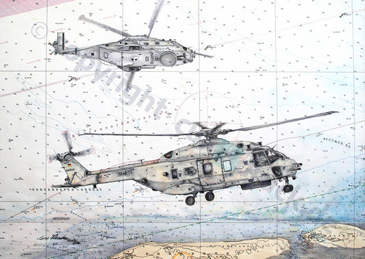 Airbus NH90 – Kunstdruck von Gero Klemke