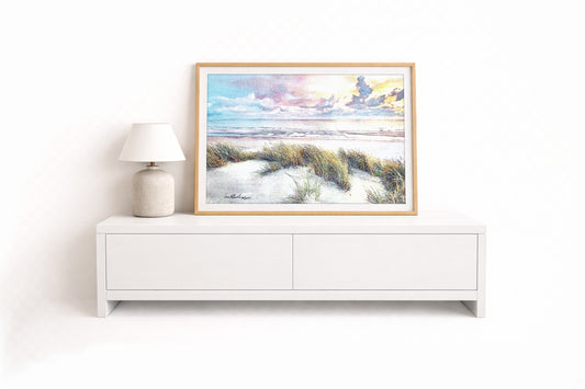Amrum - Blick aufs Meer – Kunstdruck von Gero Klemke