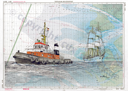 Schlepper Bugsier 14 & Gorch Fock