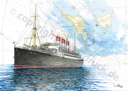 Cap Trafalgar – Kunstdruck von Gero Klemke