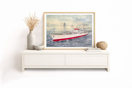 Cap San Diego II Hamburg – Kunstdruck von Gero Klemke