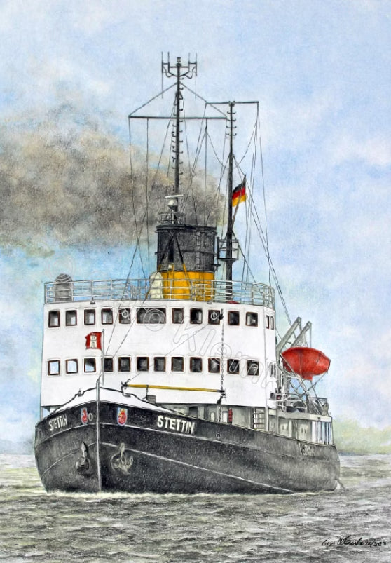 Dampfeisbrecher „STETTIN“ Hamburg