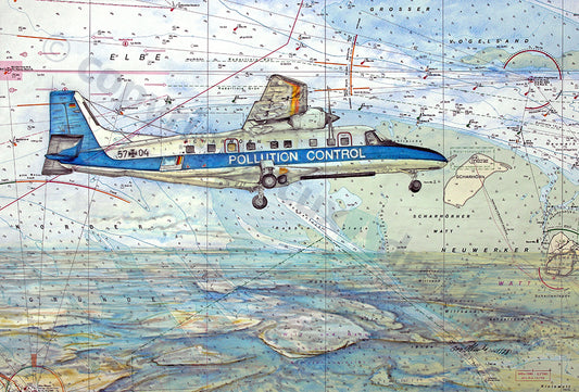 Dornier Do 228 – Kunstdruck von Gero Klemke