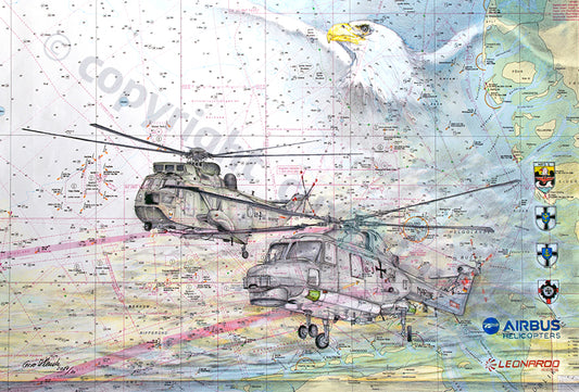 Sea King & Lynx – Kunstdruck von Gero Klemke