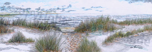 Dünenstrand – Kunstdruck von Gero Klemke