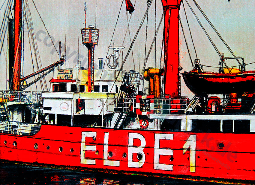 Feuerschiff Elbe 1 – Teilansicht