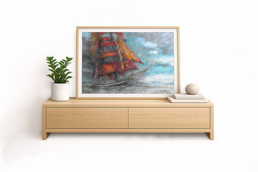 Eye of the Wind (abstrakt) – Kunstdruck von Gero Klemke