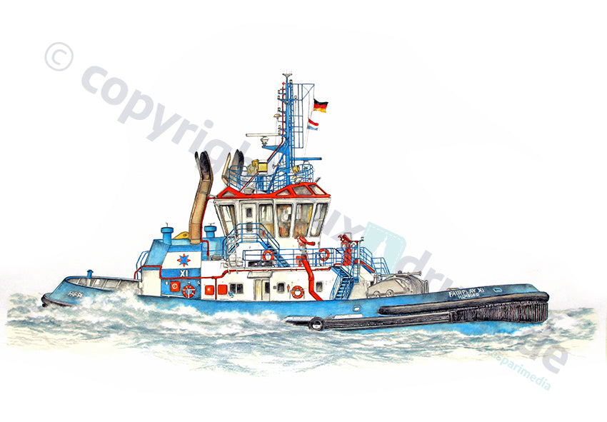 Schlepper Fairplay XI (ohne Seekarte)