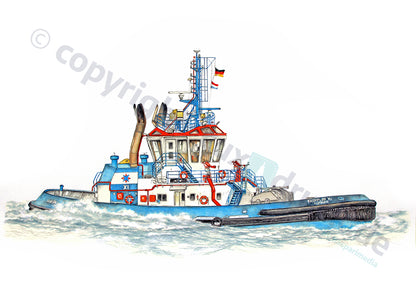 Schlepper Fairplay XI (ohne Seekarte)