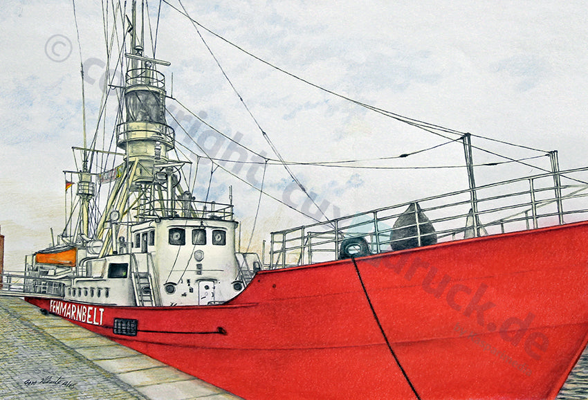 Feuerschiff Fehmarnbelt am Pier