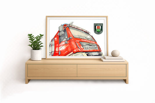 Feuerwehr Trittau – Kunstdruck von Gero Klemke