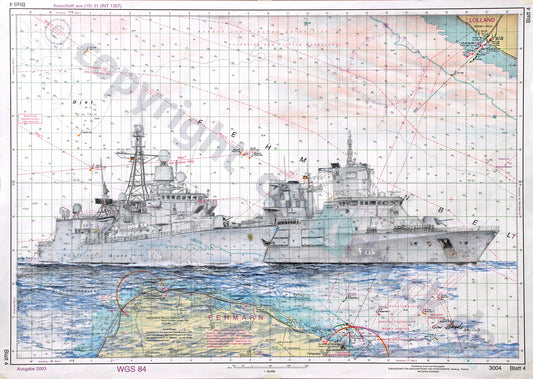 F214 Fregatte Lübeck & F224 Fregatte Sachsen-Anhalt – Kunstdruck von Gero Klemke