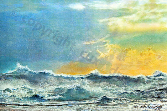 Frühjahrswellen – Kunstdruck von Gero Klemke