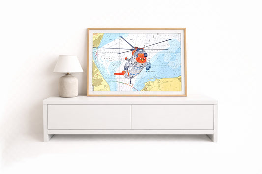 50 Jahre Sea King MFG 5 II – Kunstdruck von Gero Klemke
