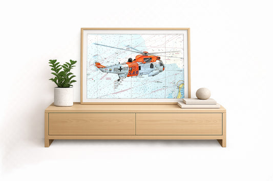 50 Jahre Sea King MFG 5 V – Kunstdruck von Gero Klemke
