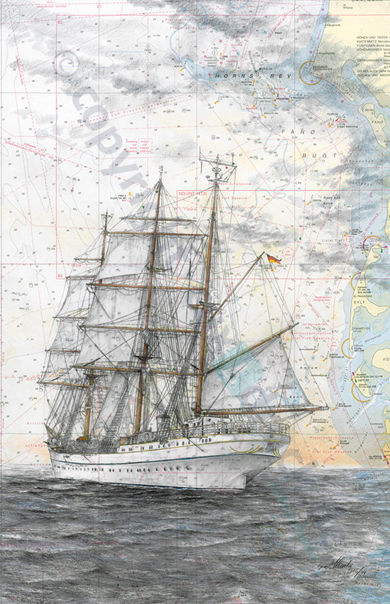 Gorch Fock achtern