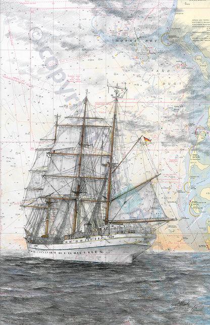 Gorch Fock achtern