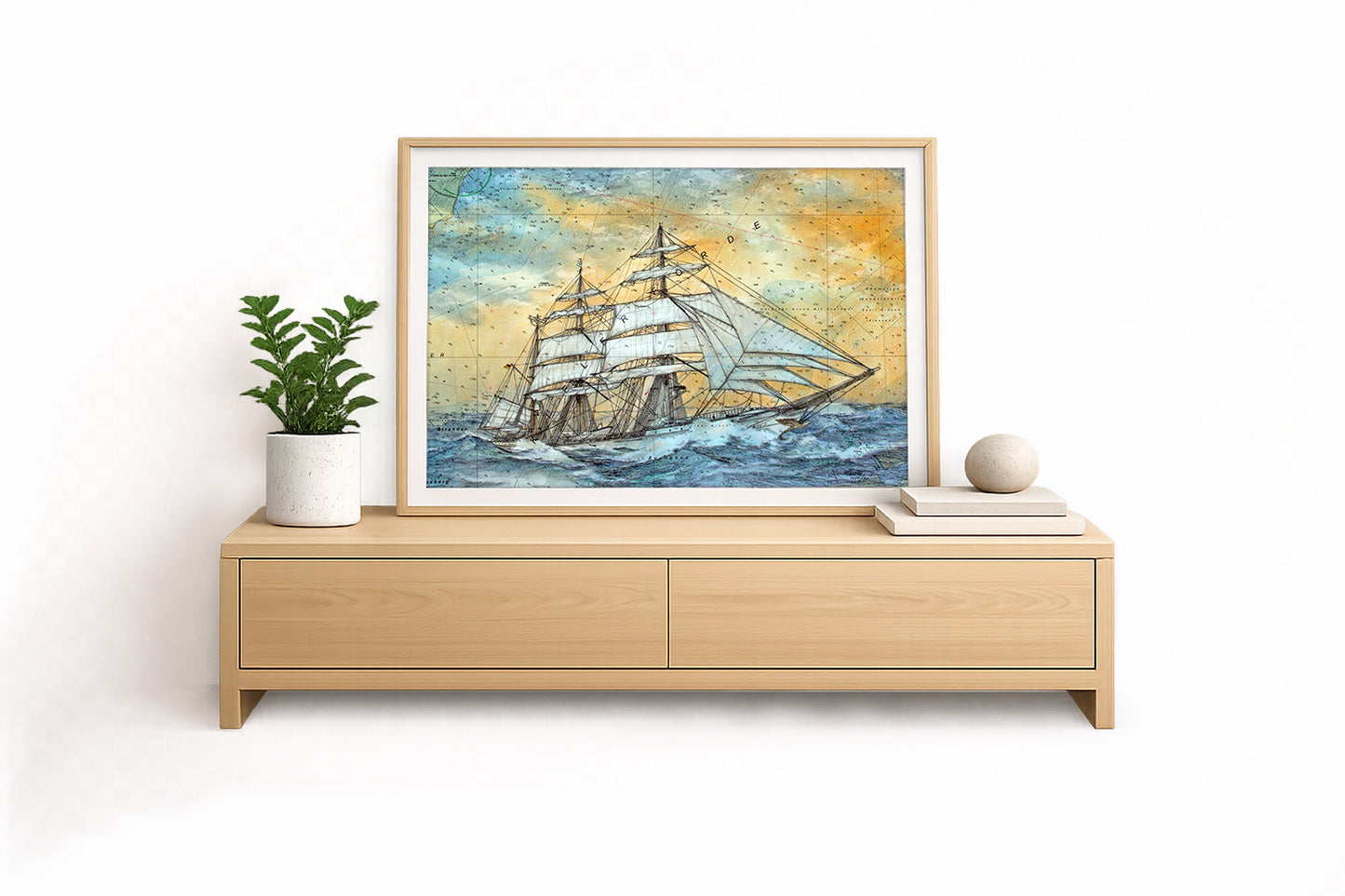 Gorch Fock im Sturm