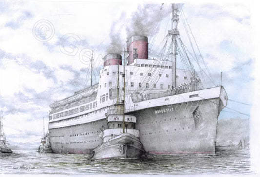 Hanseatic Hamburg – Kunstdruck von Gero Klemke