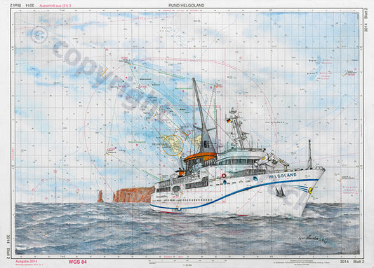 Helgoland neu – Kunstdruck von Gero Klemke