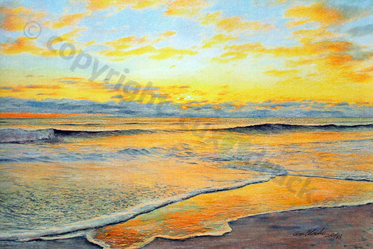 Herbstwellen – Kunstdruck von Gero Klemke