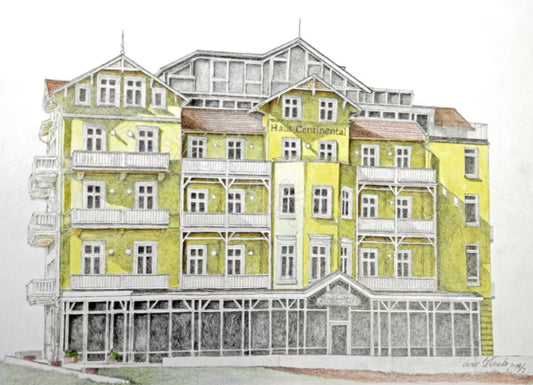 Hotel Continental Cuxhaven – Kunstdruck von Gero Klemke