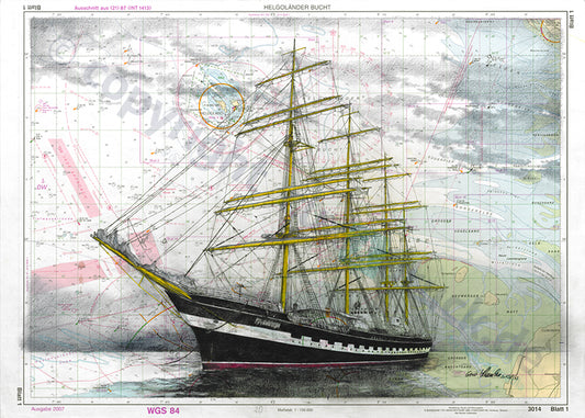 Krusenstern – Kunstdruck von Gero Klemke