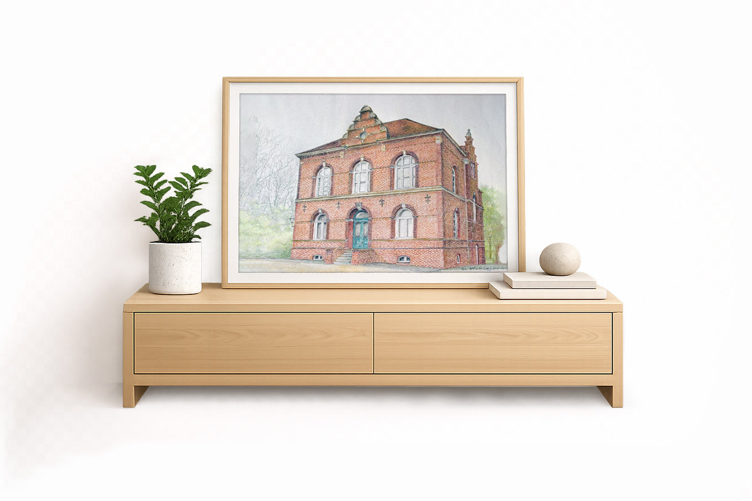 Künstlerhaus Cuxhaven – Kunstdruck einer norddeutschen Architektur-Ikone