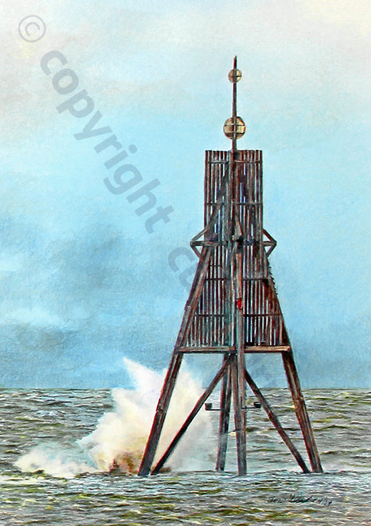Kugelbake Cuxhaven (Hochwasser)