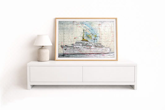 MS Alte Liebe – Kunstdruck von Gero Klemke