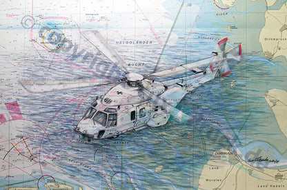NH90 über der Nordsee