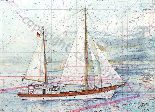 Nordwind – Kunstdruck von Gero Klemke