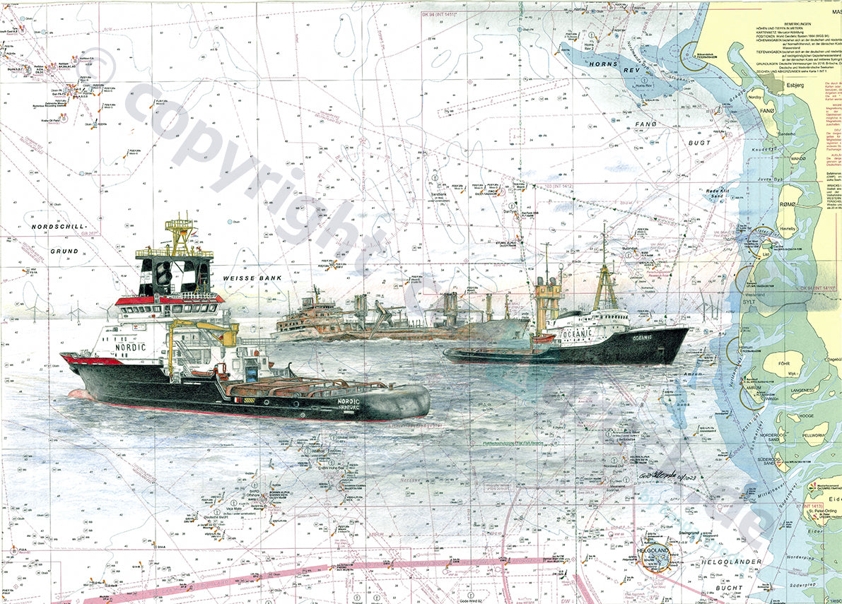 Pallas mit Oceanic und Nordic