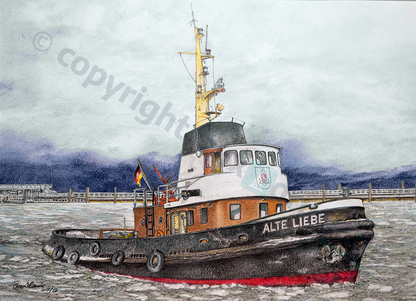 Schlepper Alte Liebe im Hafen