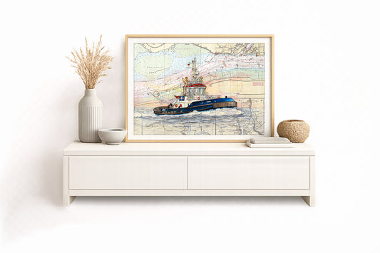 Schlepper Sönke – Kunstdruck von Gero Klemke
