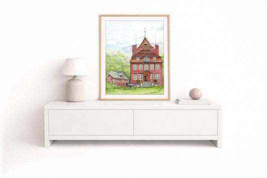 Schloß Ritzebüttel Cuxhaven II – Kunstdruck von Gero Klemke