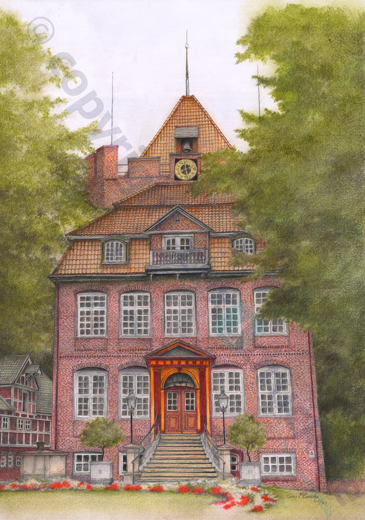 Schloß Ritzebüttel Cuxhaven – Kunstdruck von Gero Klemke