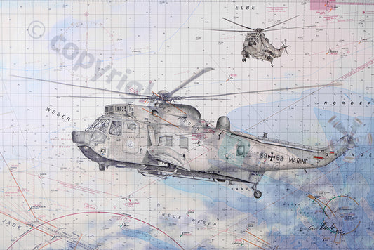 Sea King ESG – Kunstdruck von Gero Klemke