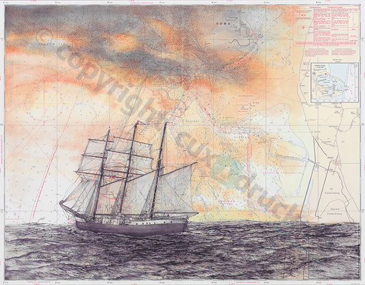 Segler Bremen 2 – Kunstdruck von Gero Klemke